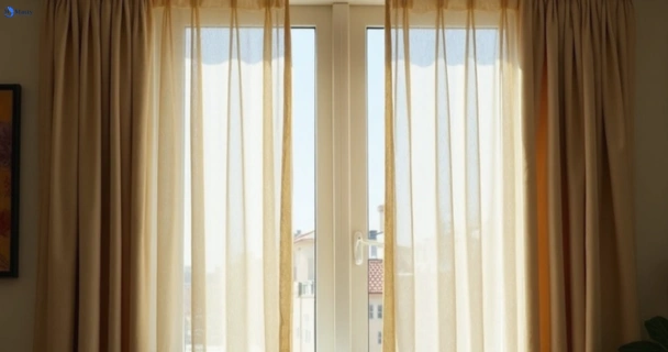 Dull dusty drapes in nathan before professional cleaning